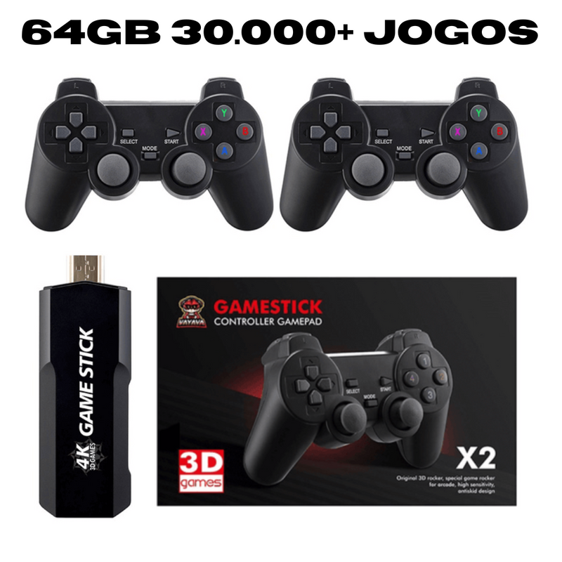 Video Game Stick GD10 Retrô Ultra 4K 128GB + 2 Controles Sem Fio