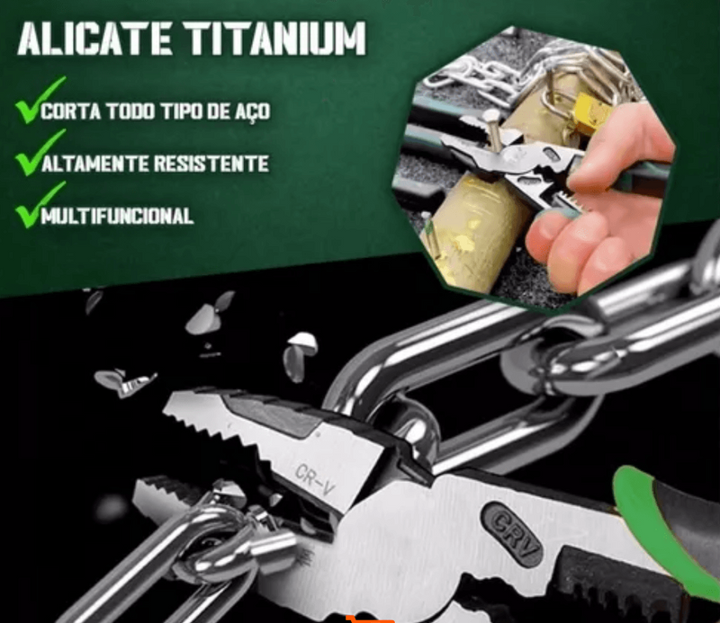 Alicate Max Titanium – Corta Tudo – Alicate Indestrutível - FRETE GRÁTIS