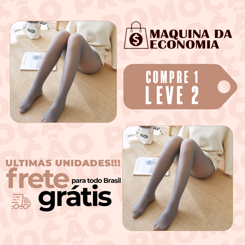 MEIA-CALÇA DE LÃ TRANSLÚCIDA PARA PERNAS PERFEITAS - COMPRE 1 E LEVE 2 [FRETE GRÁTIS] 12X