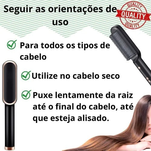 Escova Hair Alisadora - Lançamento 2023 - Promoção [62% OFF🔥]