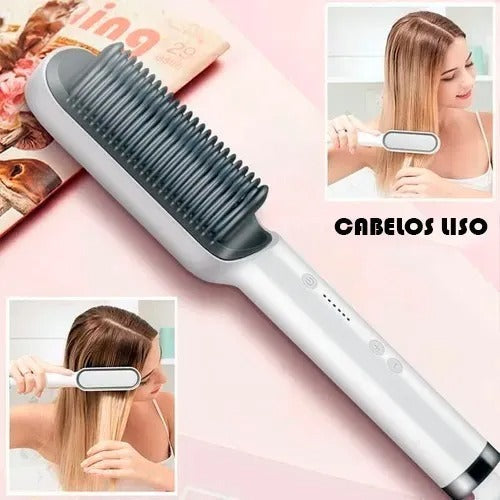 Escova Hair Alisadora - Lançamento 2023 - Promoção [62% OFF🔥]