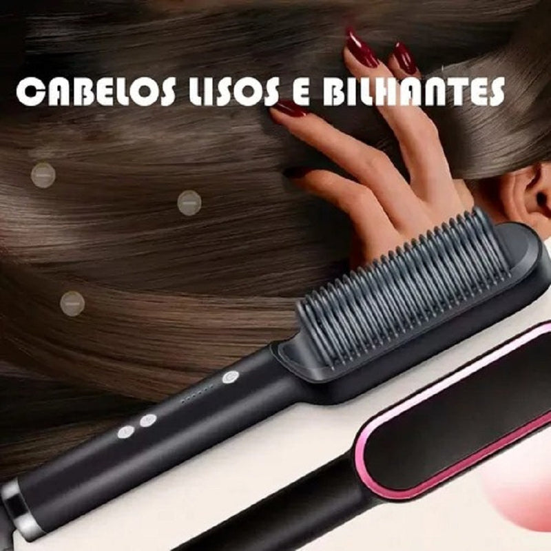 Escova Hair Alisadora - Lançamento 2023 - Promoção [62% OFF🔥]