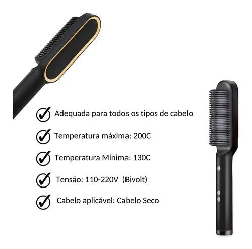 Escova Hair Alisadora - Lançamento 2023 - Promoção [62% OFF🔥]