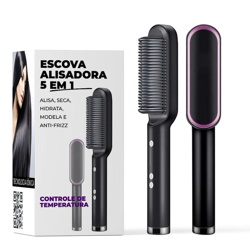 Escova Hair Alisadora - Lançamento 2023 - Promoção [62% OFF🔥]